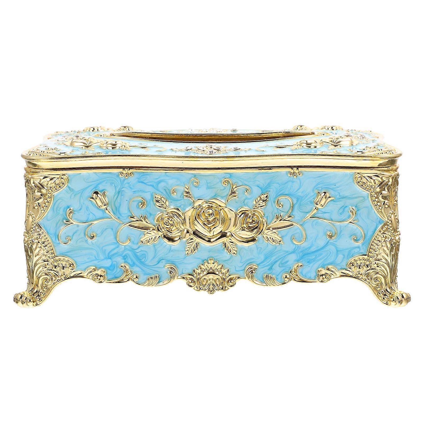 Compact Rectangular Tissue Box Holder with Opening – Lightweight Paper Towel Dispenser Cover for Home and Office Use