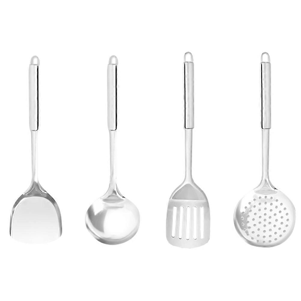 Utensil Sets Cooking Stain Resistant Kitchen Utensils Kit Simple and Elegant Design Silver 1Set