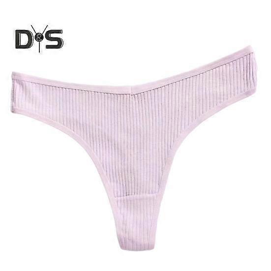 Women Thong Low-waist Seamless Solid Color Thread Good Breathability Elastic Quick-drying Sport Casual Briefs Panties Female Underpants