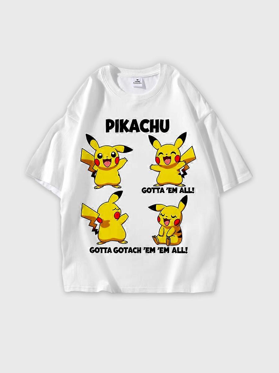 T-shirt round neck Cartoon Pattern loose short sleeve E1859