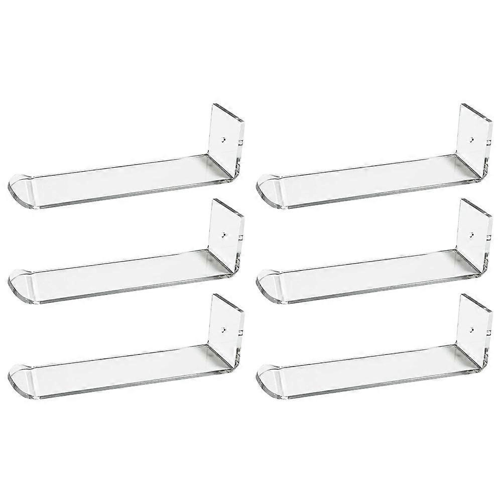 Transparent Acrylic Headband Display Racks (6pcs) – Durable Hair Accessory Organizers for Scrunchies, Hoops & Headwear Storage for Women