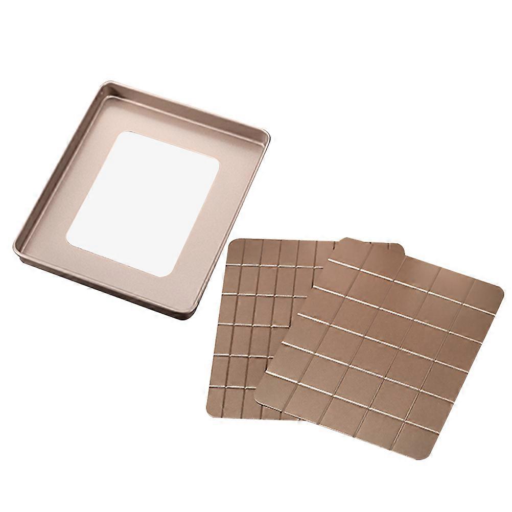 Coffee Color Nougat Baking Mold with Grating Board for Cutting Suitable for Beginners and Veterans