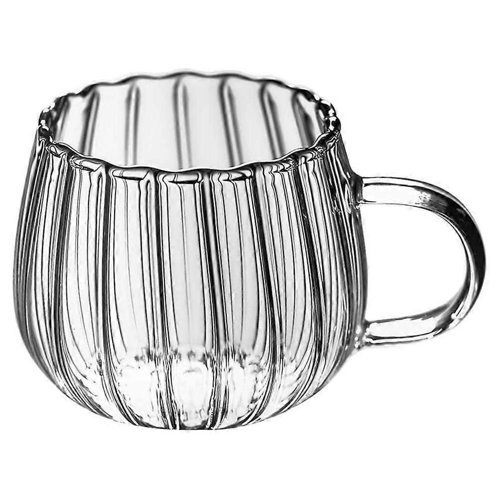 Clear Glass Coffee Mug with Handle, Multi Function Transparent Water Cup for Home, Office, and Cafe Use, , Easy Grip, Suitable for Coffee, Tea,