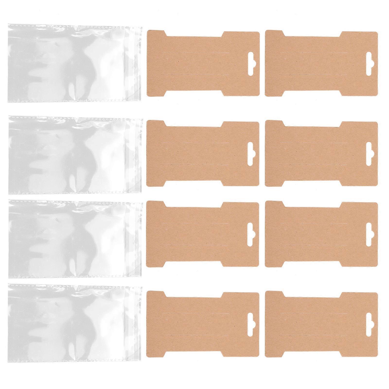 100pcs Assorted Color Hair Clip Holder Cards for Holding Use Made of Durable Paper and Plastic