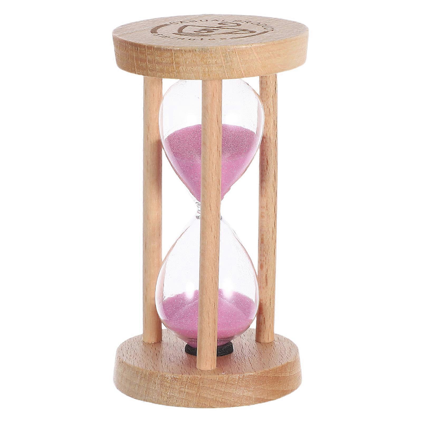 Wooden Glass Hourglass Timer for Home with Accurate Timing and Unique Design 3 Minute Sandglass
