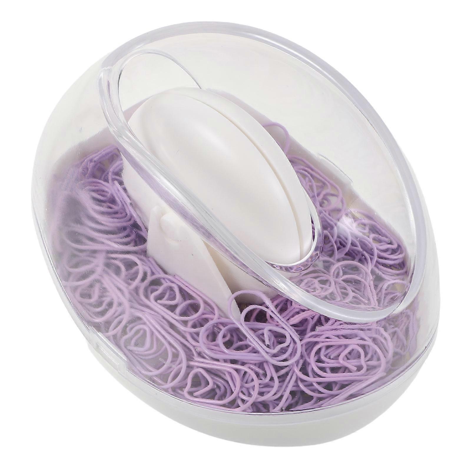 Magnetic Heart Shaped Paperclip Holder with Colorful Clips – for Desk Organization, Home & Office Use – Creative Bookmark & Grip Accessory