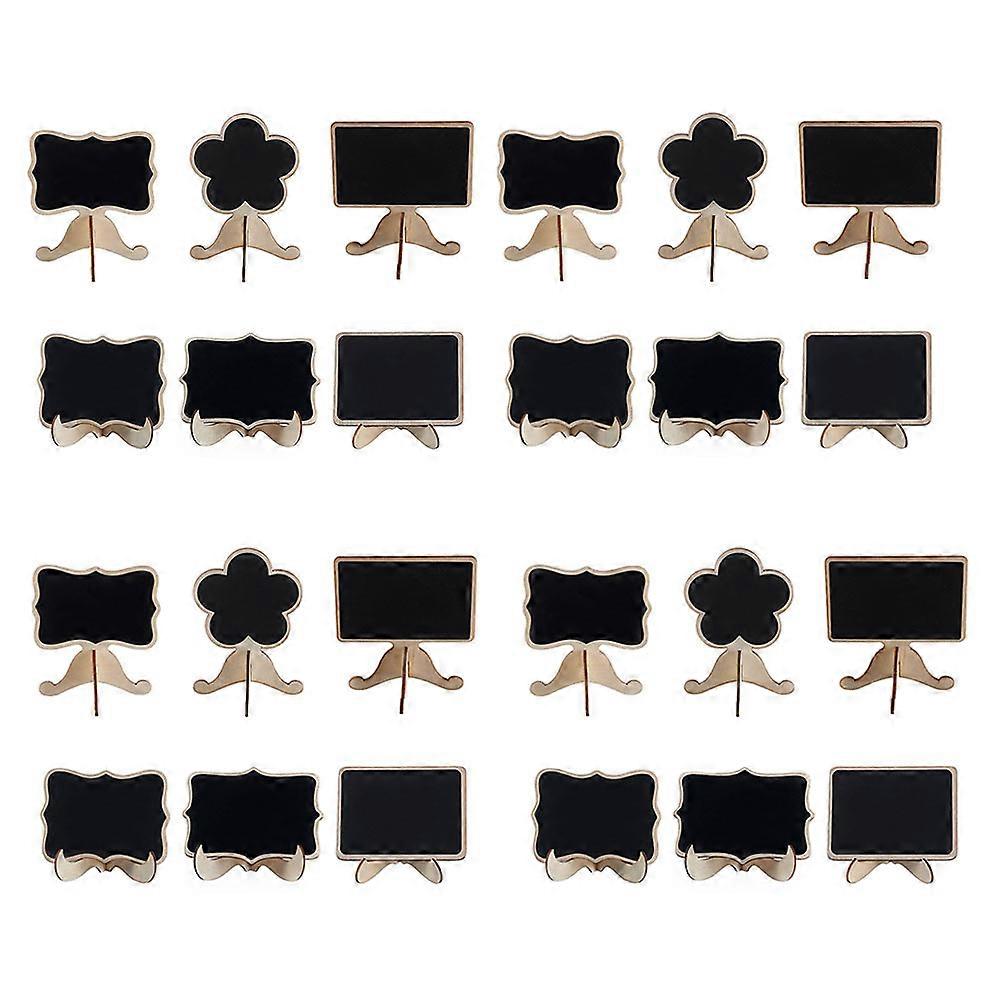 Small Chalkboard Signs Black Board Restaurant Mini Chalkboard Living Room Decorative Items Density Board PVC 25Set