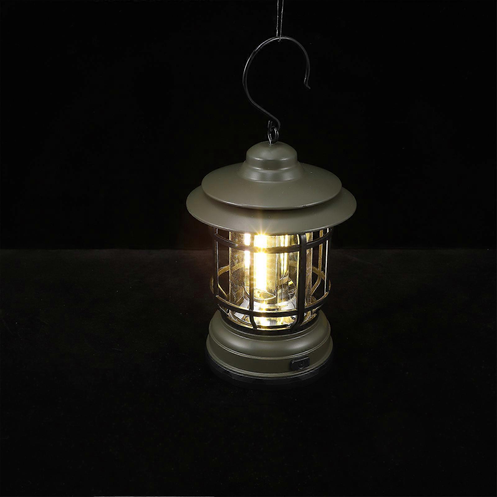 Vintage LED Camping Lantern – Portable, Multi Functional Outdoor Tent Light, Lightweight & Durable for Hiking, Emergencies, and Power Outages