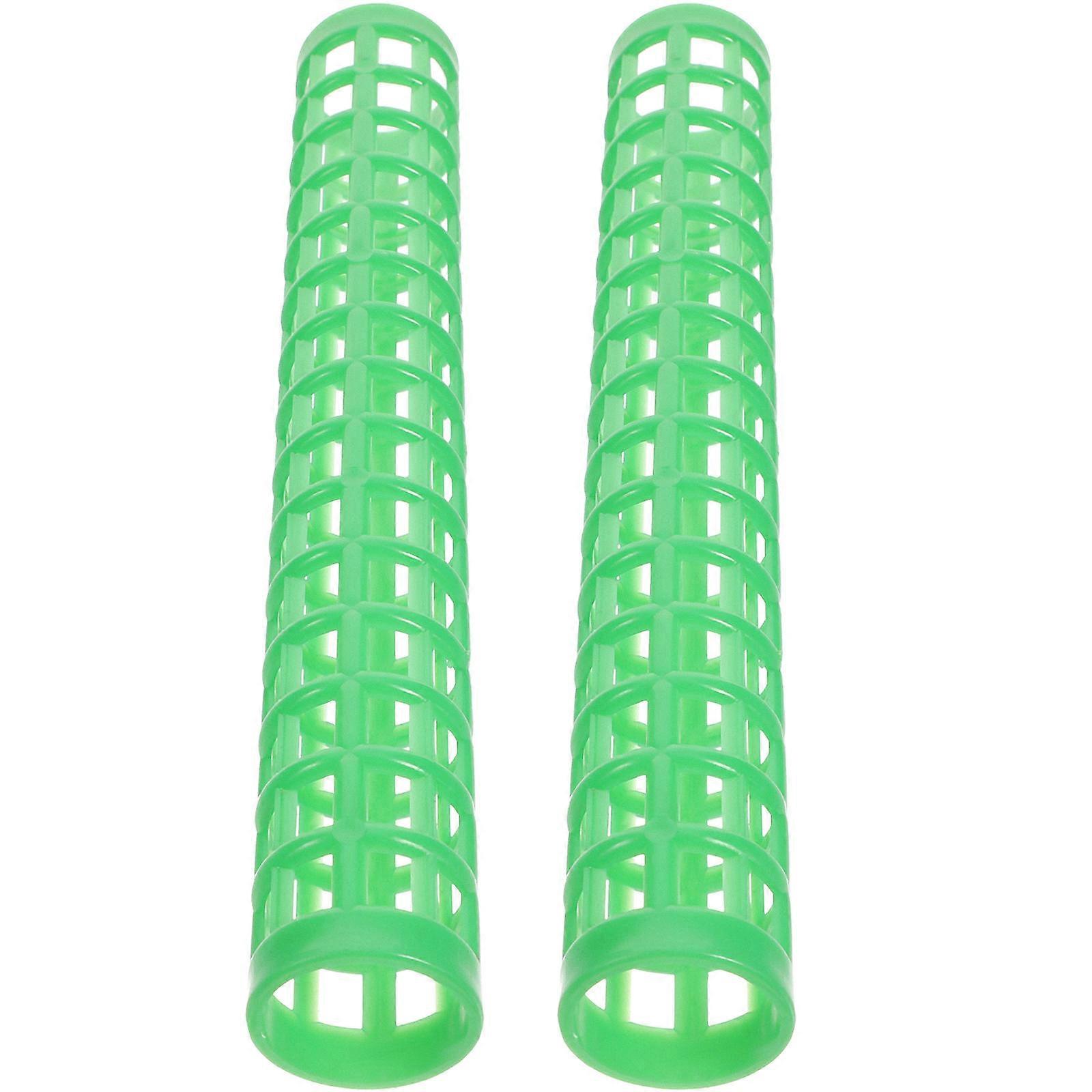 Green Plastic Plant Support Column for Climbing Plants like Monstera 2 Pieces
