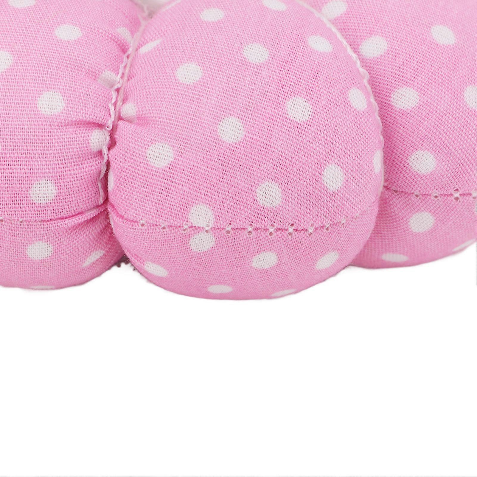 Wrist Pin Cushion Safe Convenient Hands Free High Efficiency Durable Pin Cushion for Beginner Student MotherWhite Dots On Pink