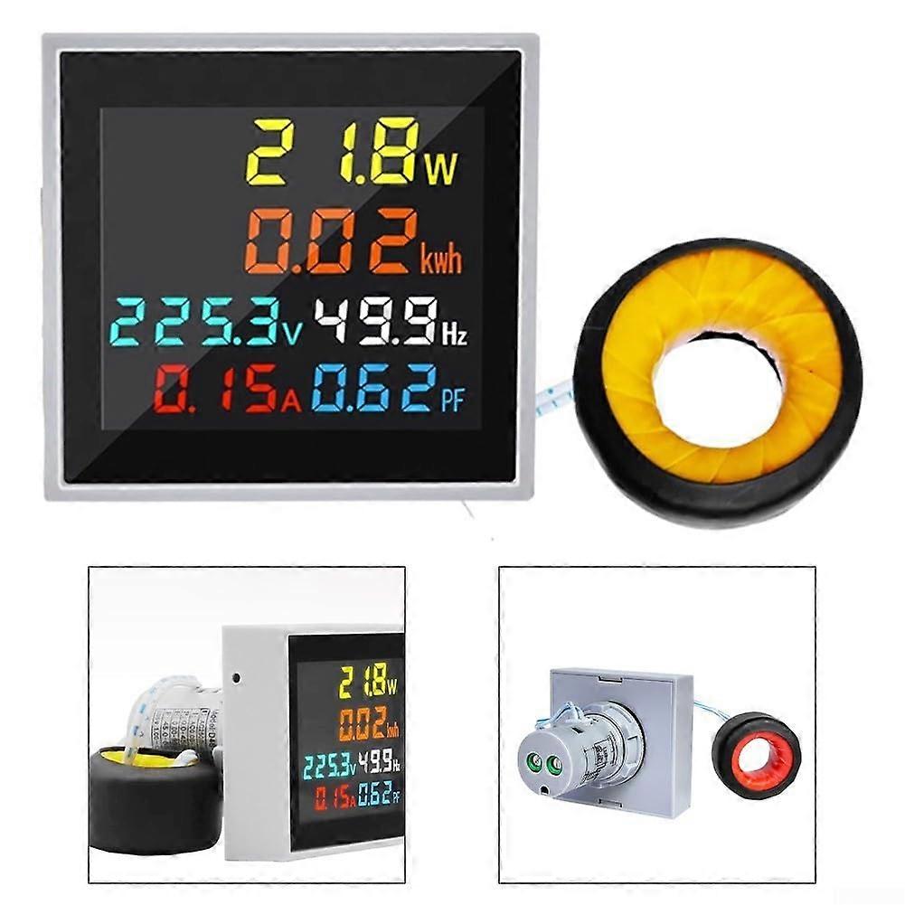 Precision Digital Display Meter for Voltage, Current, Power, Frequency (300V) Ref: 1042