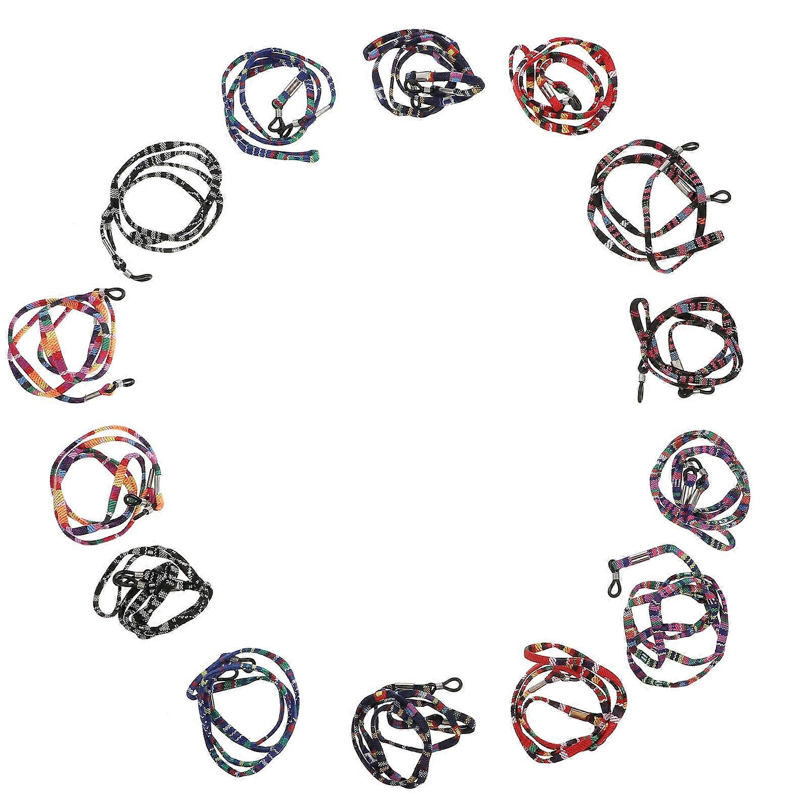 Eyewear Hanging Chains 14Pcs Assorted Color Sunglass Ropes For Outdoor Use Anti-lost Function