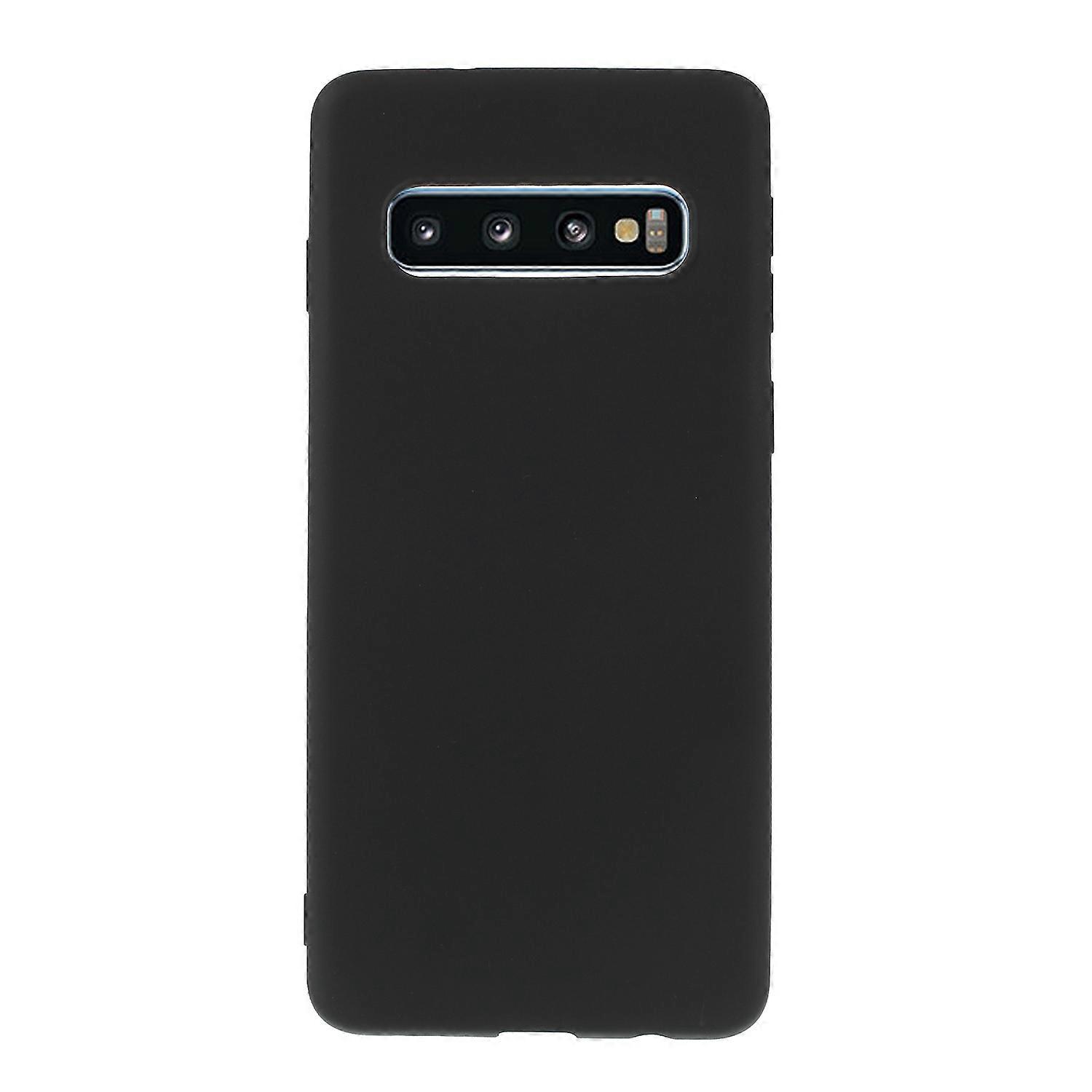 Double-sided Matte TPU Case Accessory for Samsung Galaxy S10 - Black