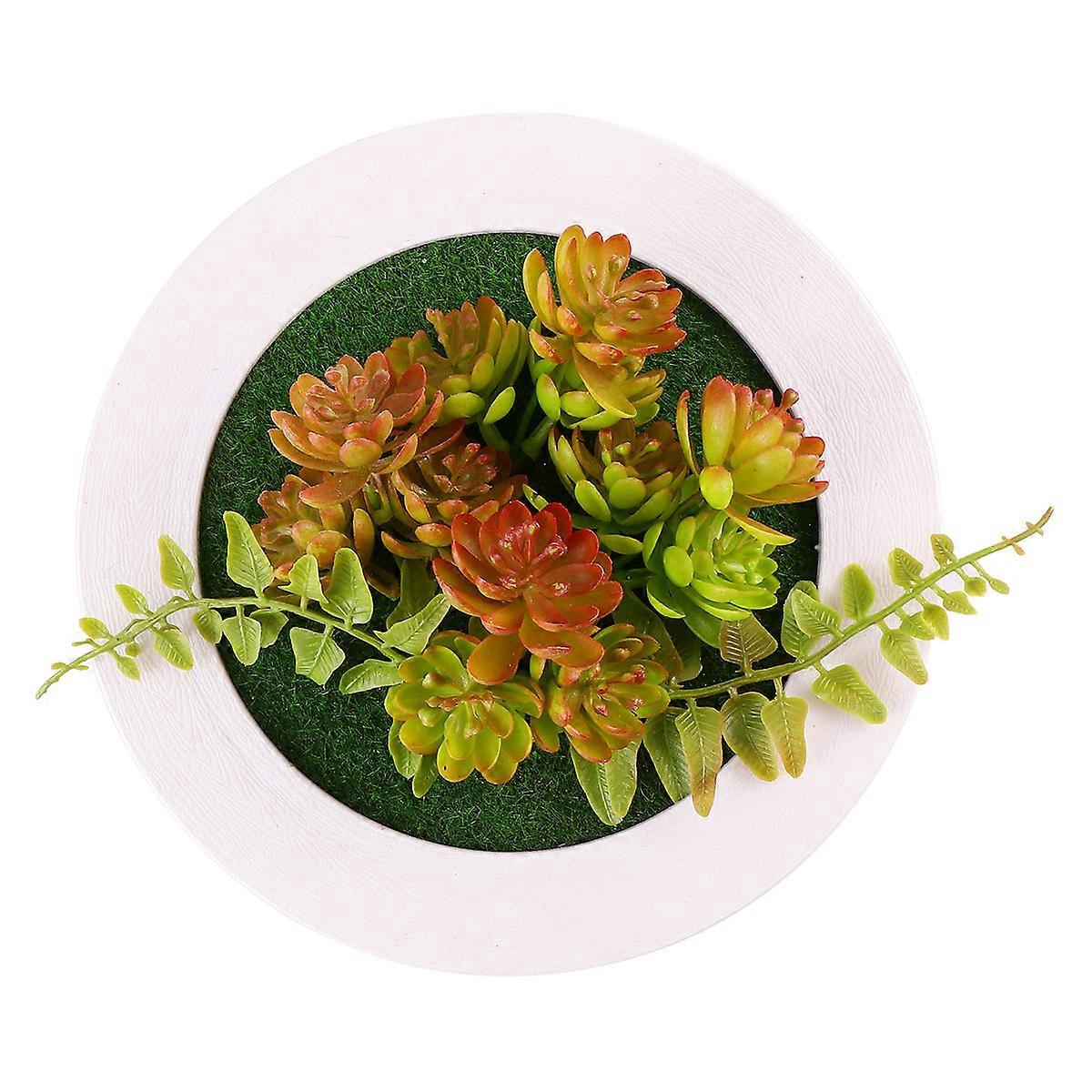 Natural Atmosphere Round Plastic Wall Decor Frame For Wall Hanging 20X20CM 1Pack