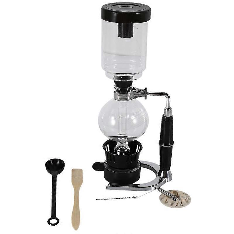 Manual Coffee Maker Siphon Pot Vacuum Coffee Maker Siphon Durable Heat-resistant Glass Filter for Coffee Machine for Home Kitchen Use