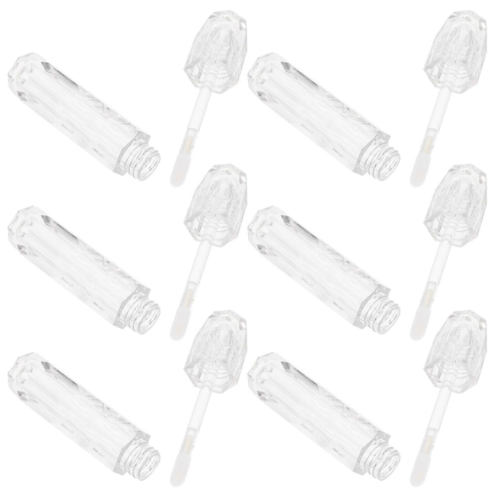 6pcs Transparent Refillable Lip Gloss Tubes for DIY Durable Leak Proof Containers for Friends and Family