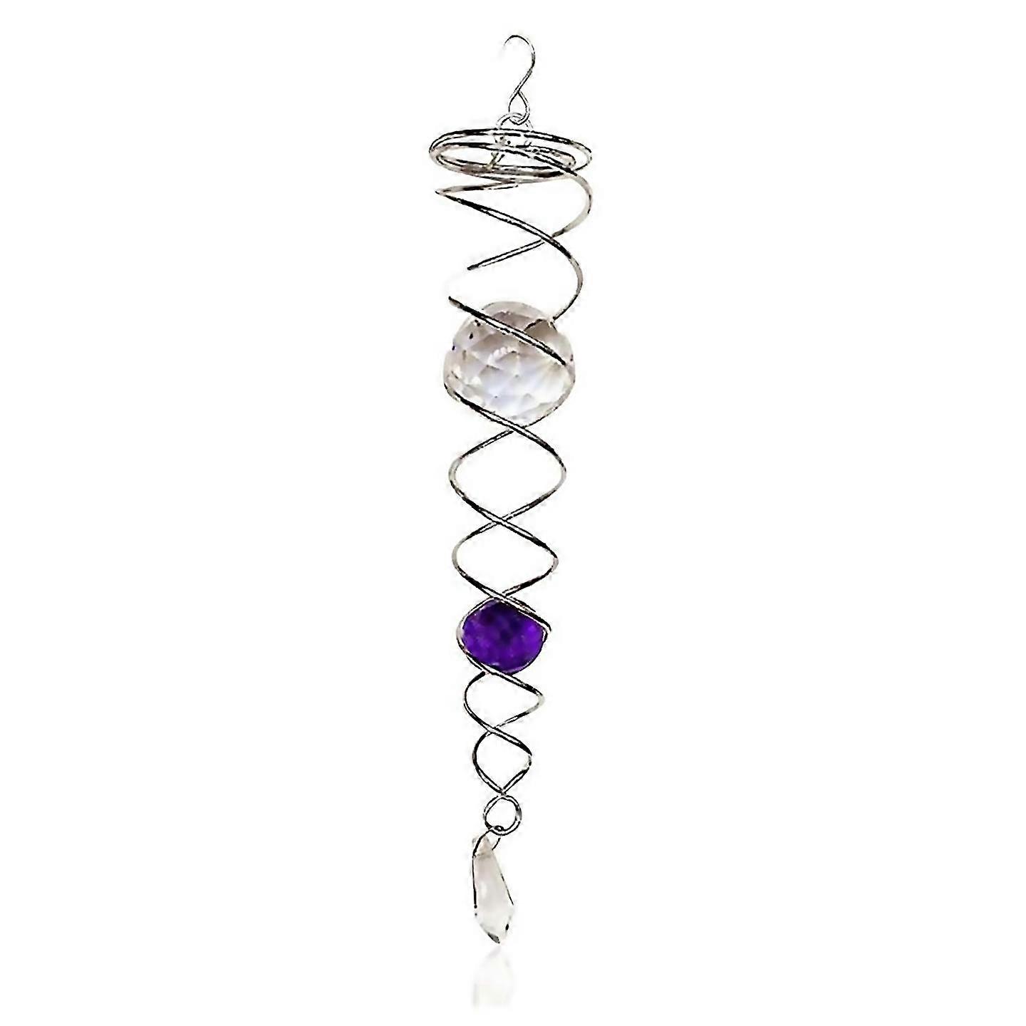For Gazing Ball Spiral Tail Wind Spinner Stabilizer Decorative Spiral Spiral Wind Spinner Garden Dec