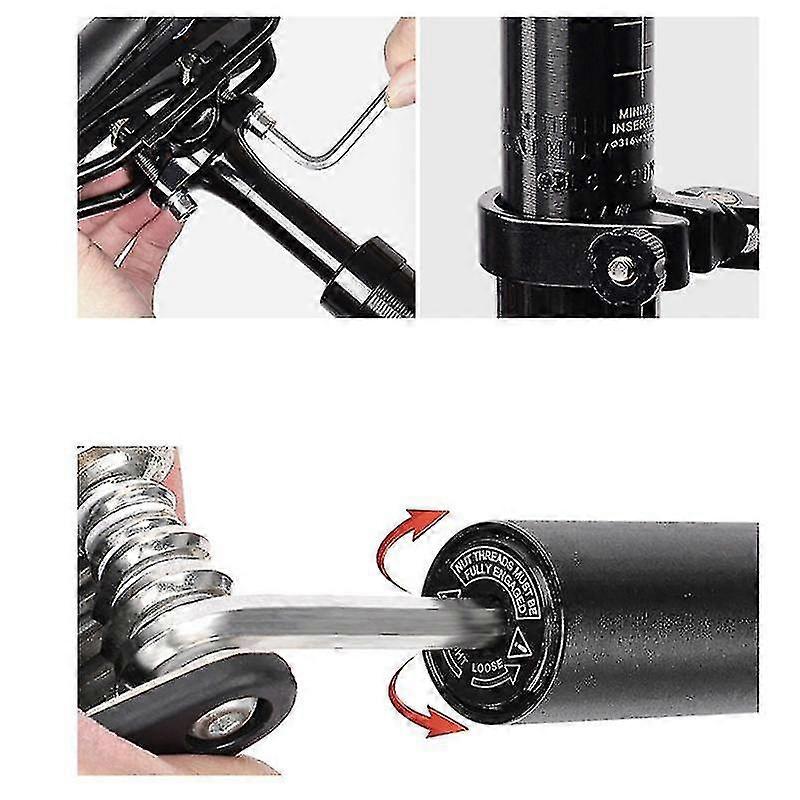 Aluminum bicycle seat post, Tube diameter 28.6mm, Adjustable, lightweight and durable, Suitable for multiple types of vehicles