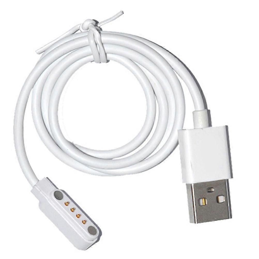White Universal Smart Bracelet Magnet Charger Cable for Charging Use 80cm