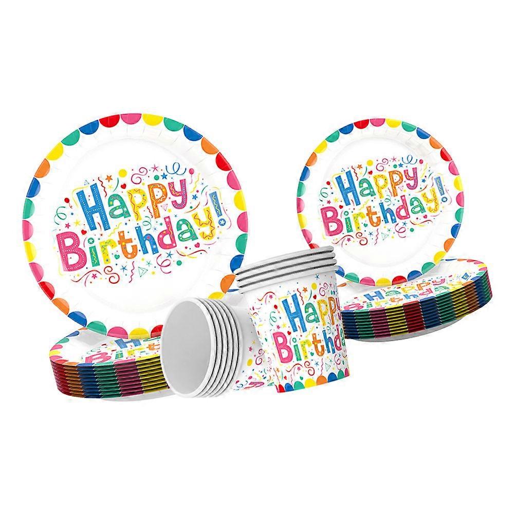 Assorted Paper Plates Set for Decoration 1Set