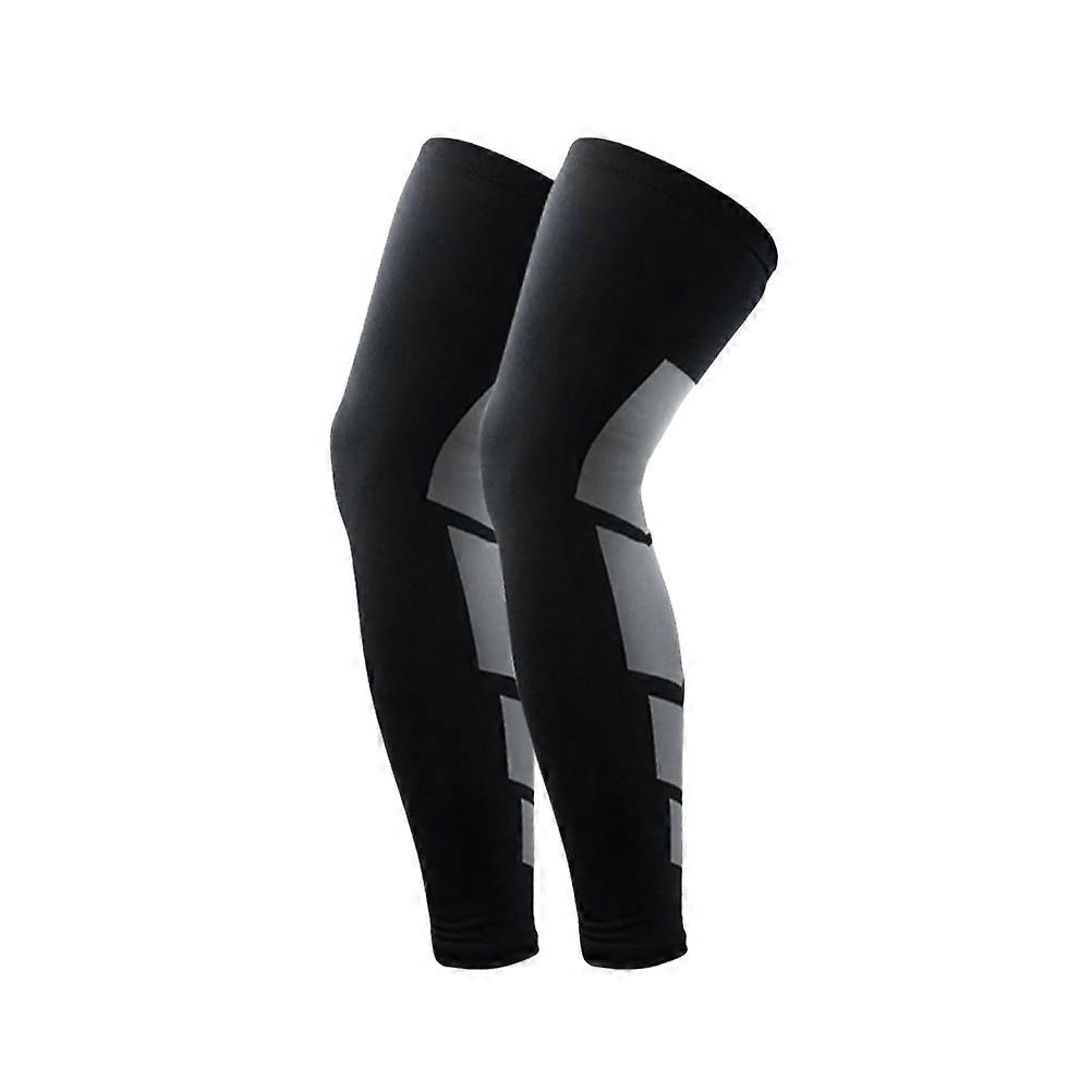 Black Spandex Knee Braces for Protection Lightweight Comfortable AntiSlip Kneepad Size 2pcs