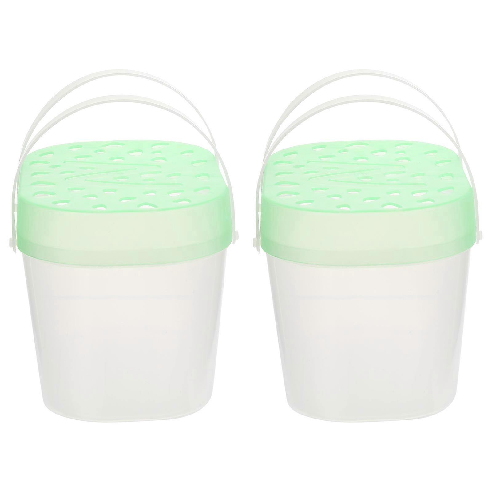 Plastic Portable Pet Cases Small Reptile Boxes for Carrying 2Pcs