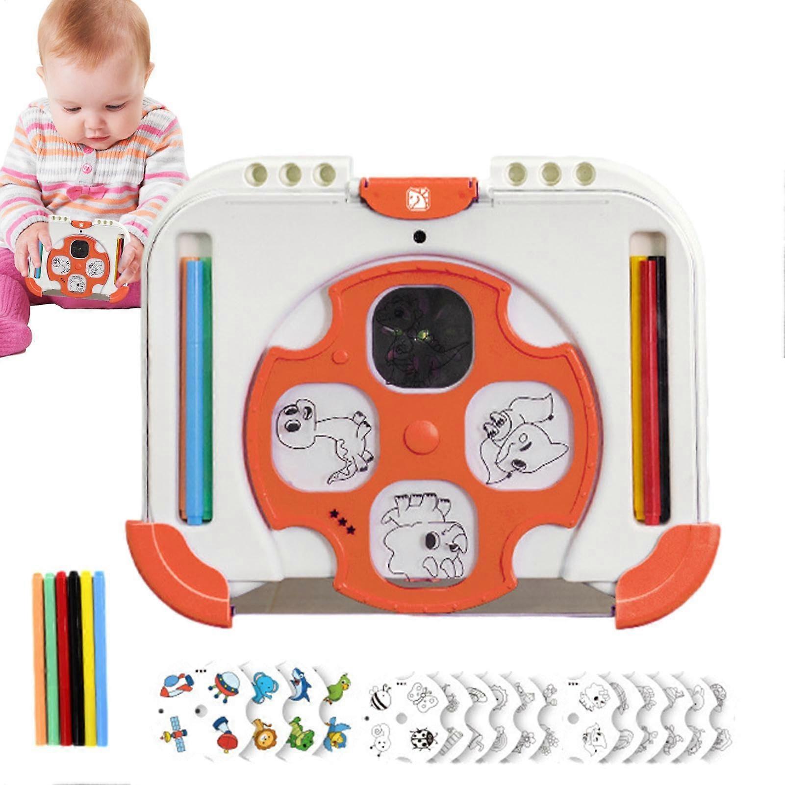 Drawing Projector for Kids, 12 Thematic Creative Kids Smart Projector Sketchers Orange