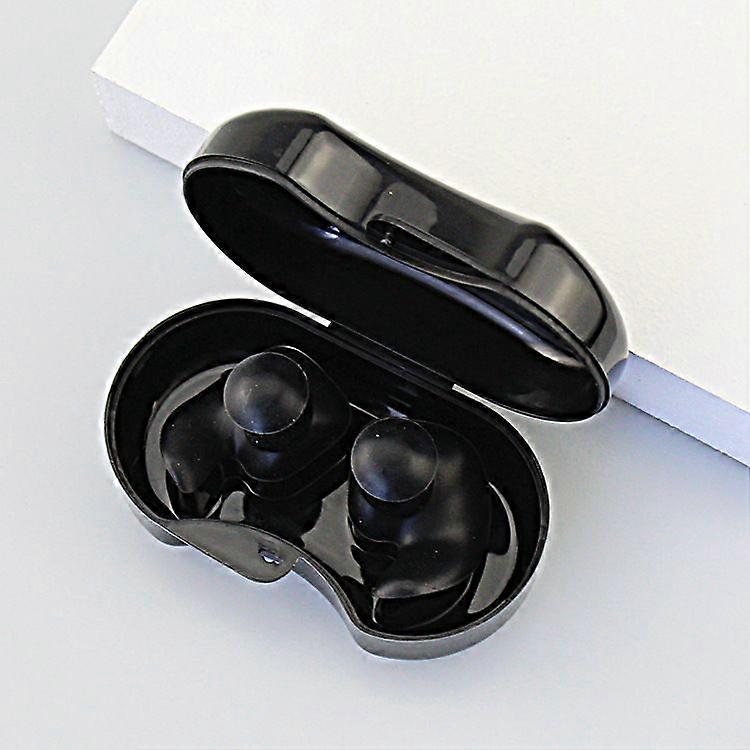 Black Swimming Ear Plugs - Reusable Silicone