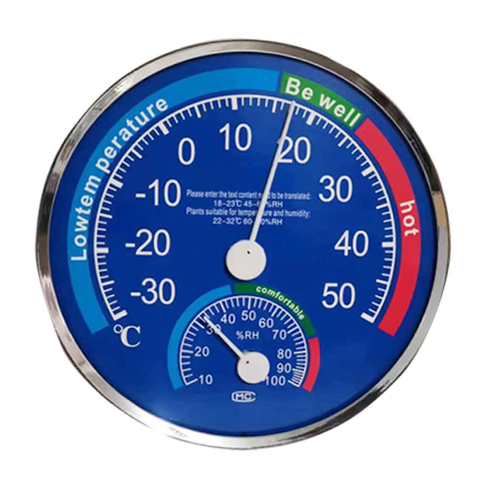 Indoor Hygrometer Analog Humidity Temperature Meter With Large Display