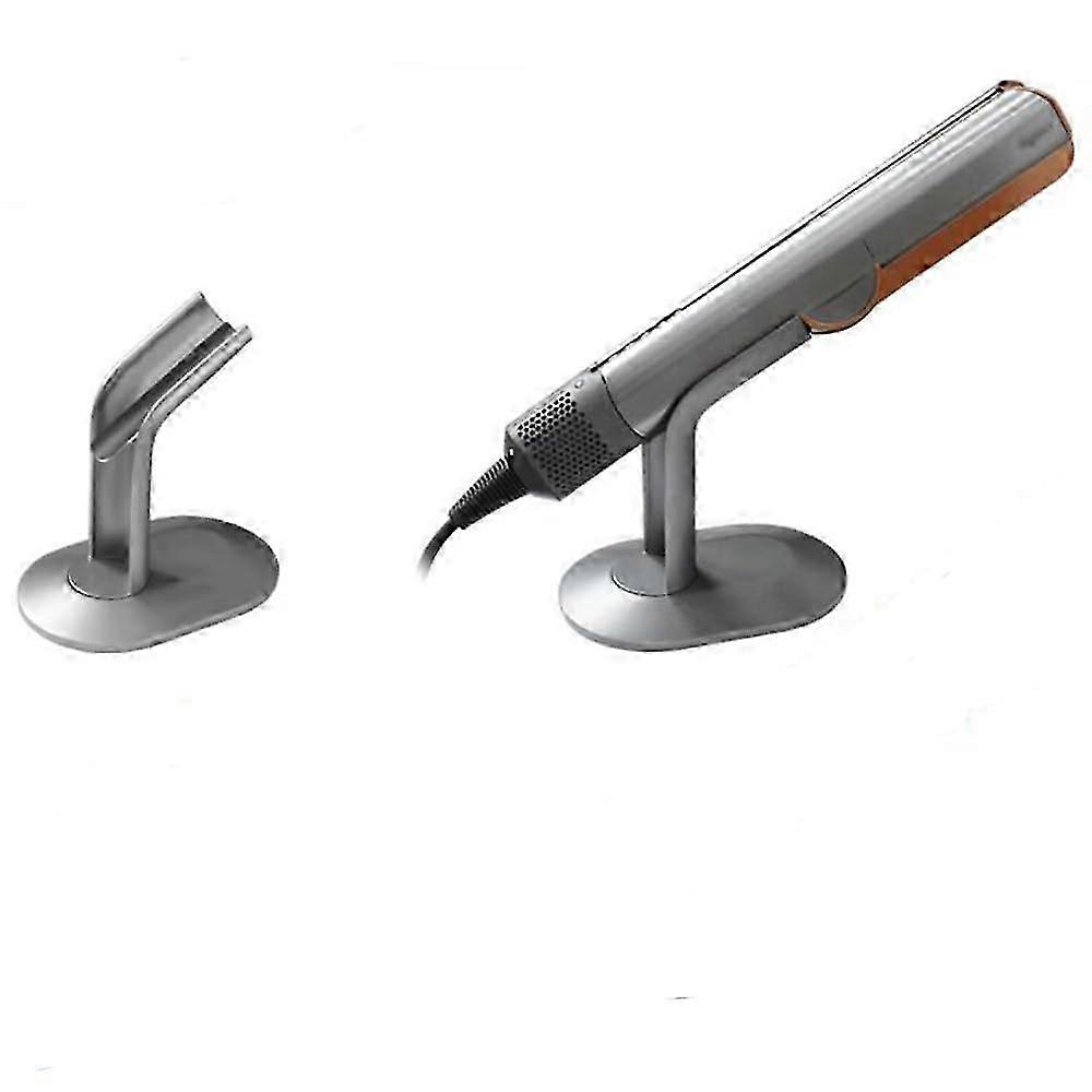 Supporto da tavolo per piastra per capelli D yson Airstrait HT01, supporto per supporto per display in metallo (argento) SZRH A-D
