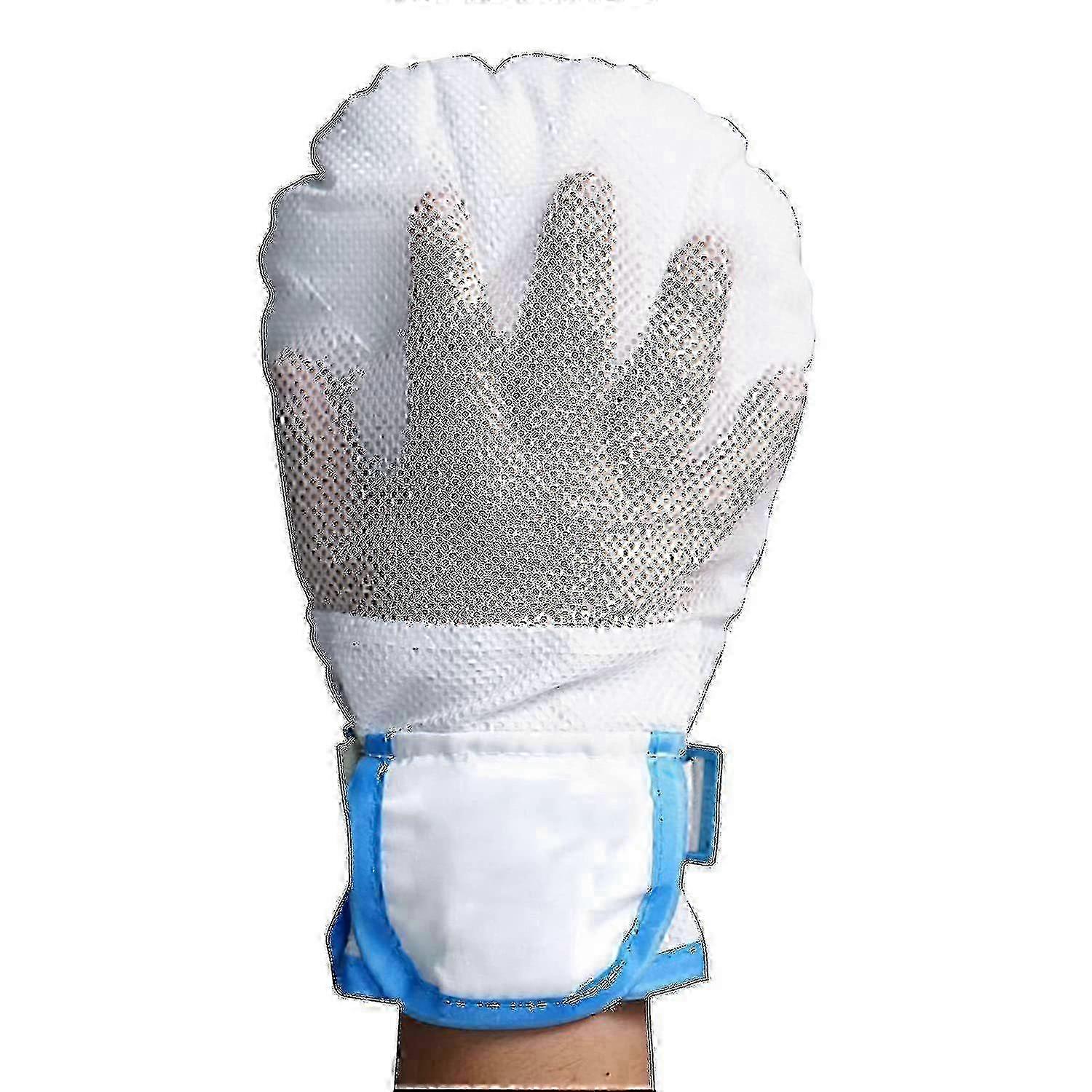 Improved Safety Hand Restraint Mitts for Dementia & Elderly Care, Thick Sponge Filling to Prevent Scratches (Single Pack)