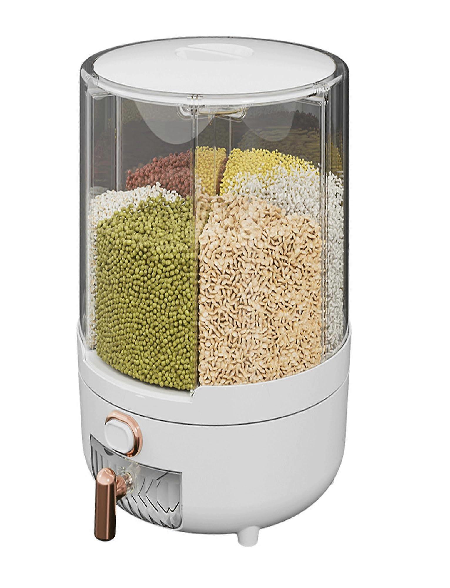 Cereal Containers Rotating Compartmentalised Design Rice Jar (23.5x29/9x11in)