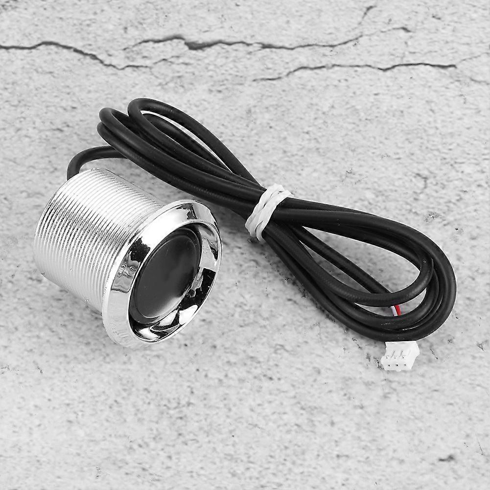 Universal 12V Engine Push Start Button Kit with Red Light, ABS