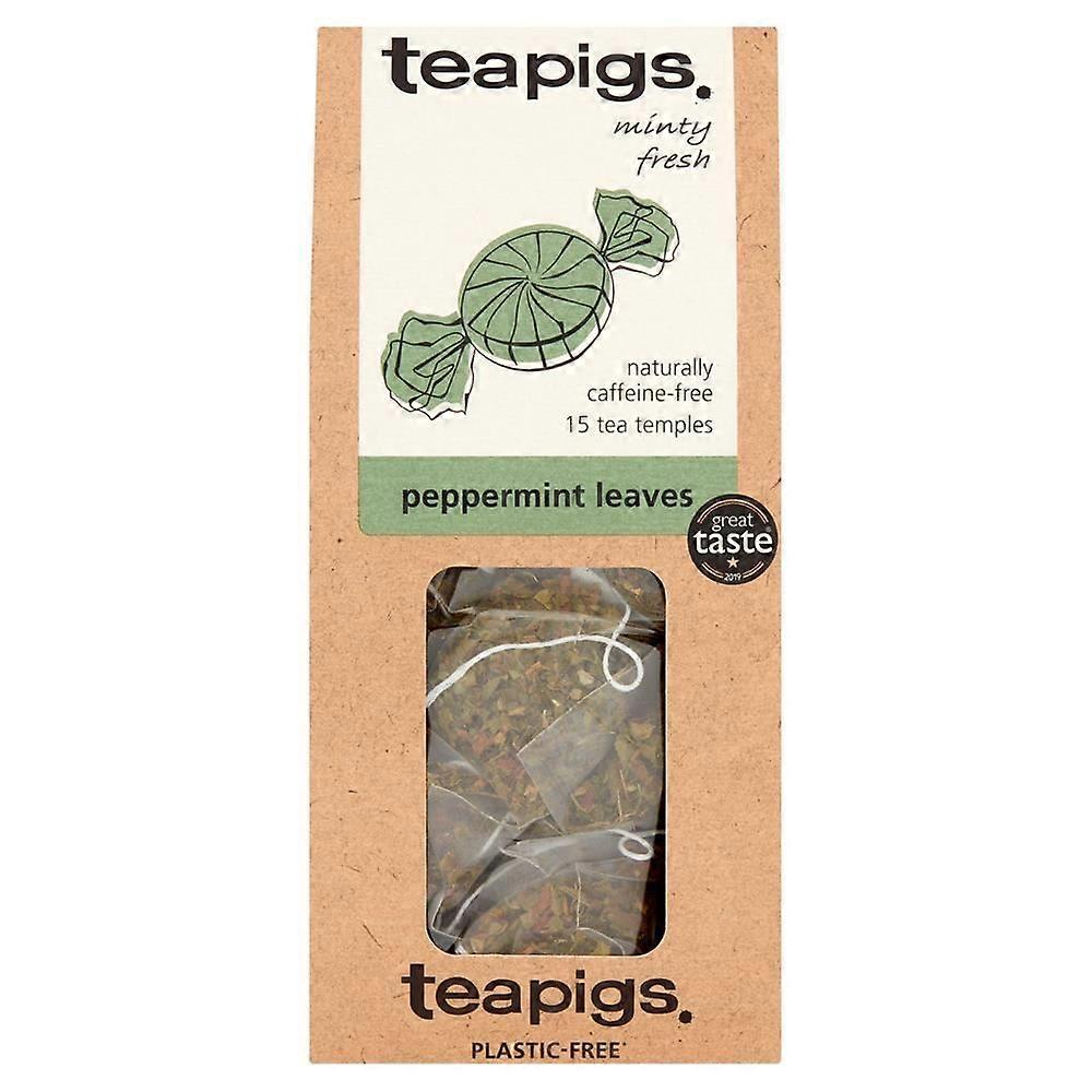 Teapigs peppermint leaves 15 tea temples - 3 Pack