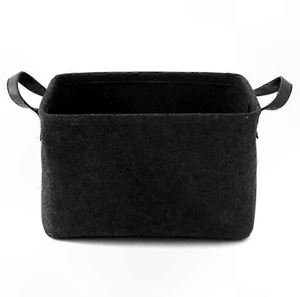 Felt Storage Basket with Handles for Toys, Books, and Magazines Organizing Solution