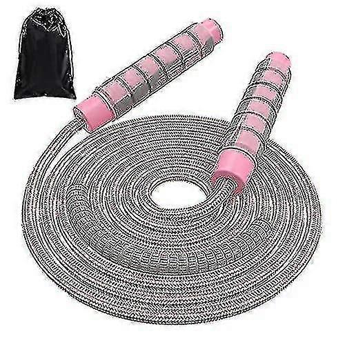Jump Rope Cotton Adjustable Skipping Weighted Jumprope for Women
