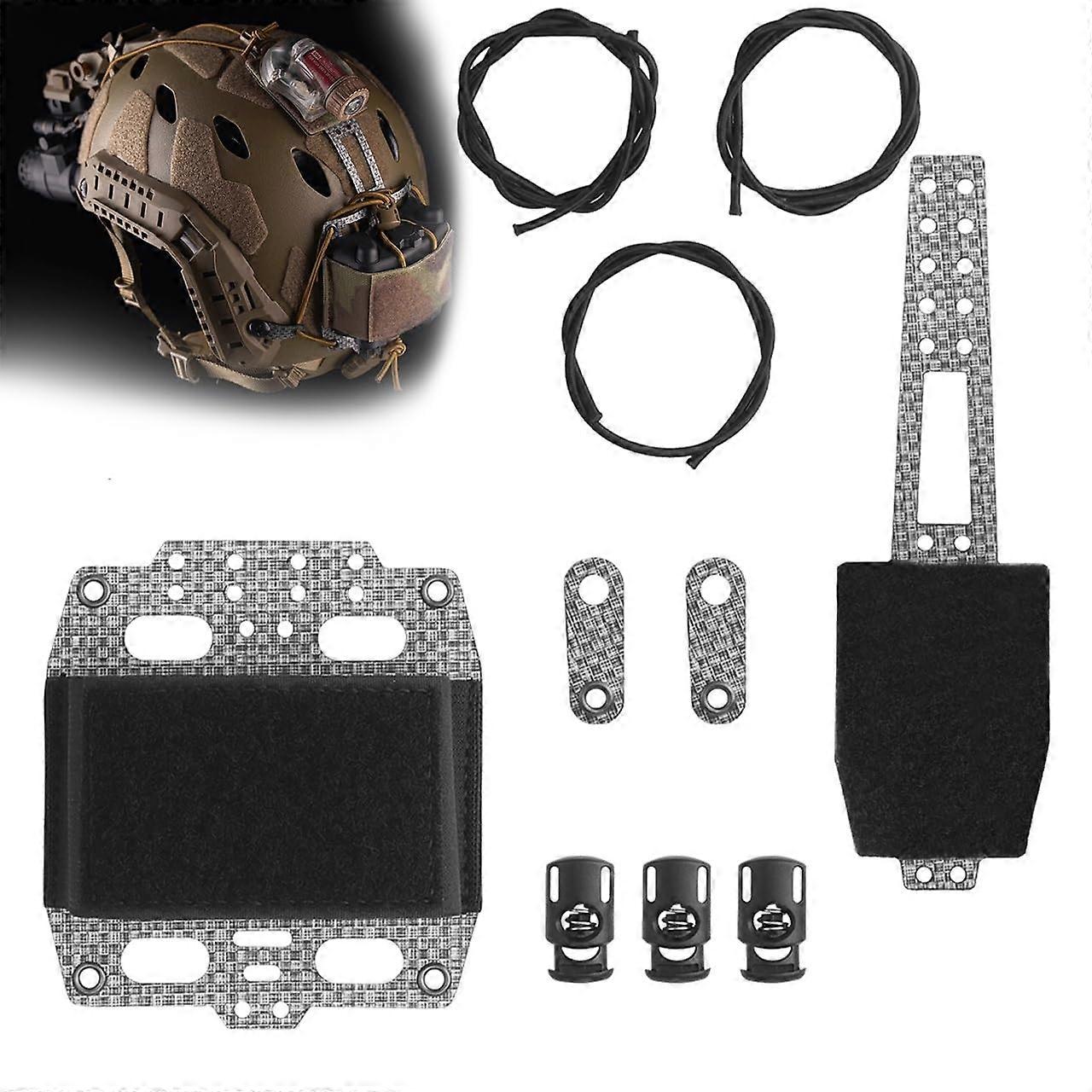 Multifunction Tactical Helmet Battery Pouch PVS31 NVG Battery Box Storage Pouch Compatible With Most Helmets Black