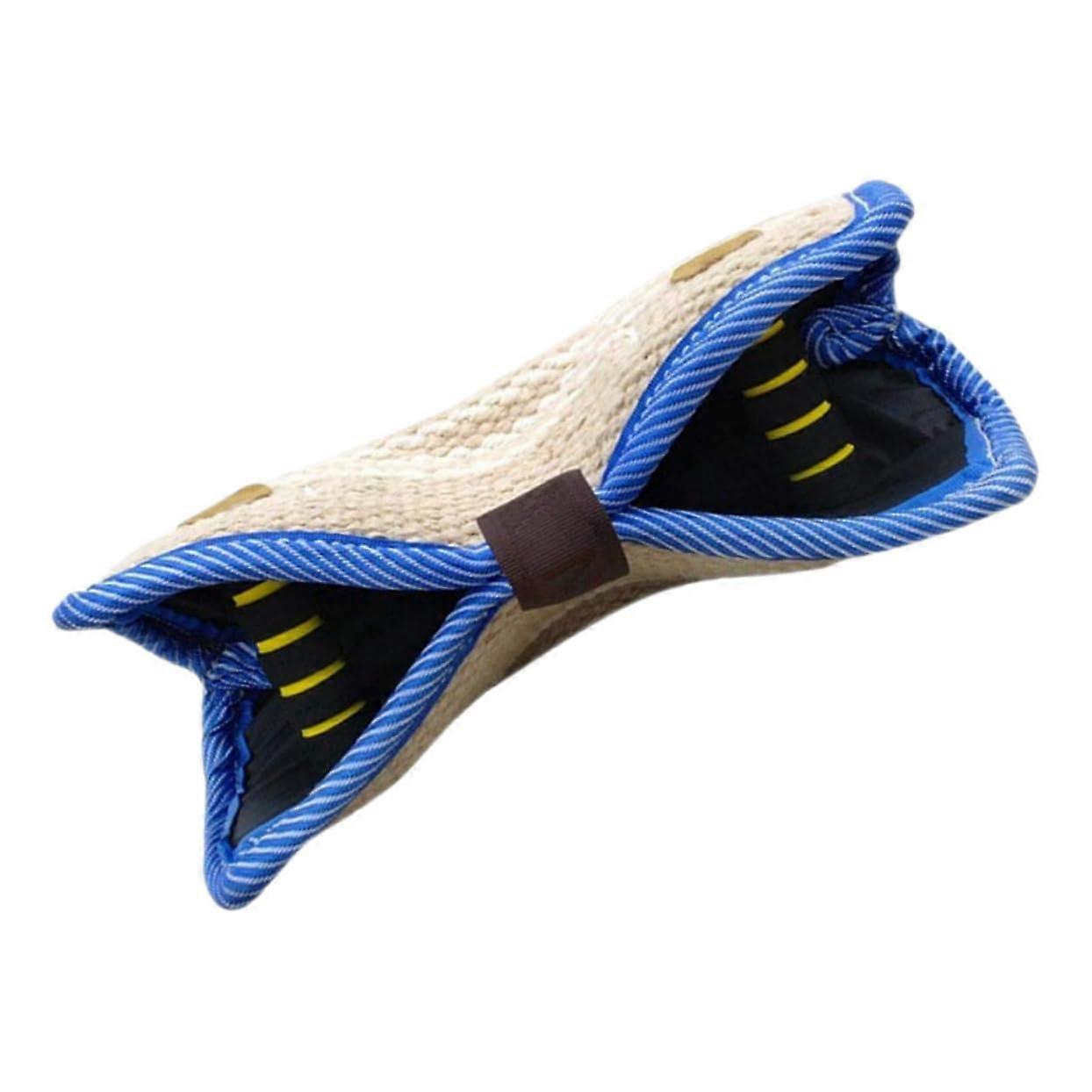 Dog Training Bite Pillow with Handles, Tear Resistant Jute Tug for Medium to Large Dogs, Enhances Bite Strength and Accuracy
