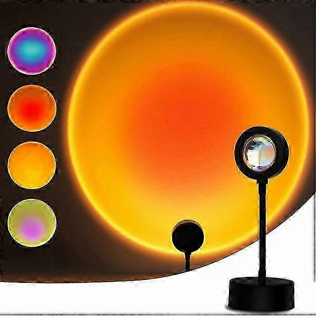 Sunset Lamp, LED Sunset Projector - 15 Colors, 360 Rotation, Decora...