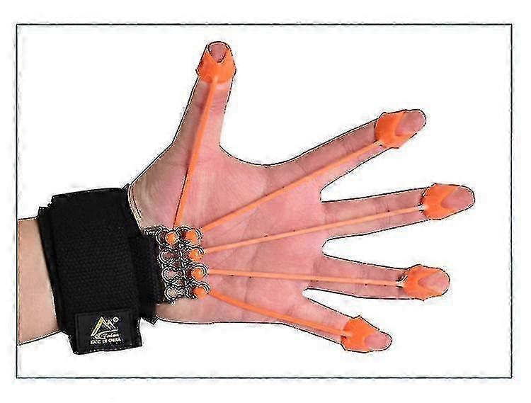 Finger Extensor Exerciser Hand Yoga Resistance Band Strength Trainer