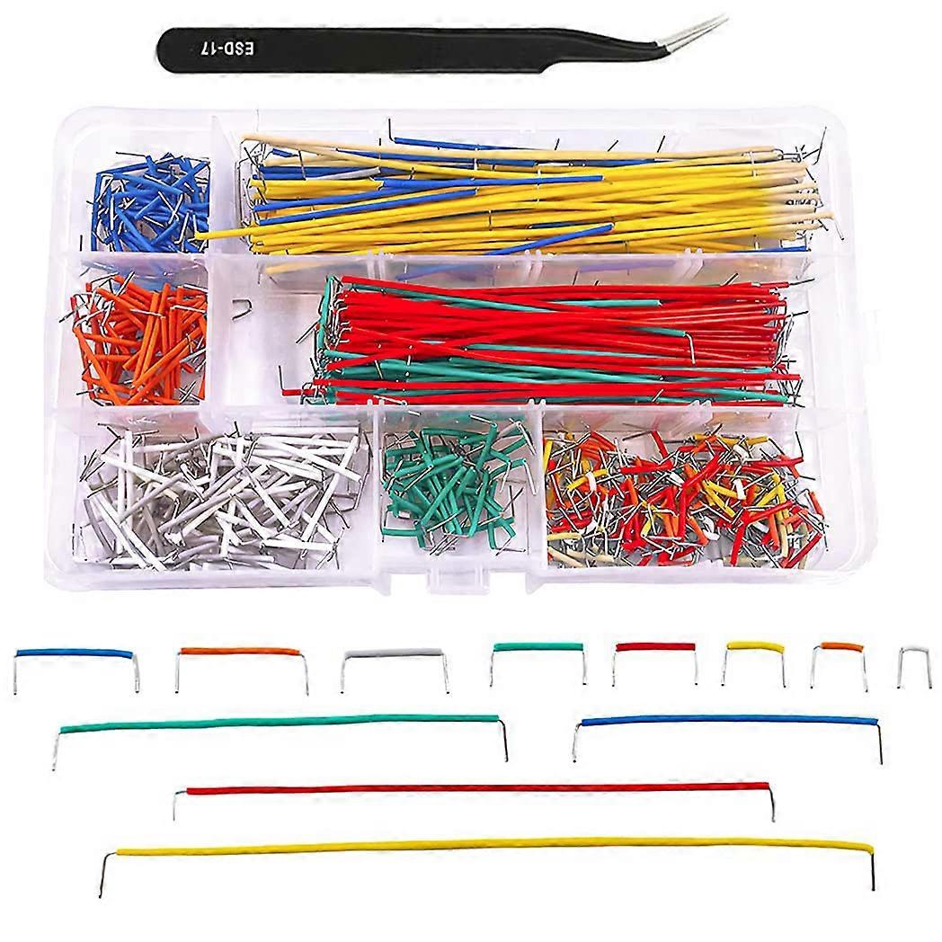 14 Vaules 560Pcs 2125mm Solderless Flexible Breadboard Jumper Wires Kit For Prototyping