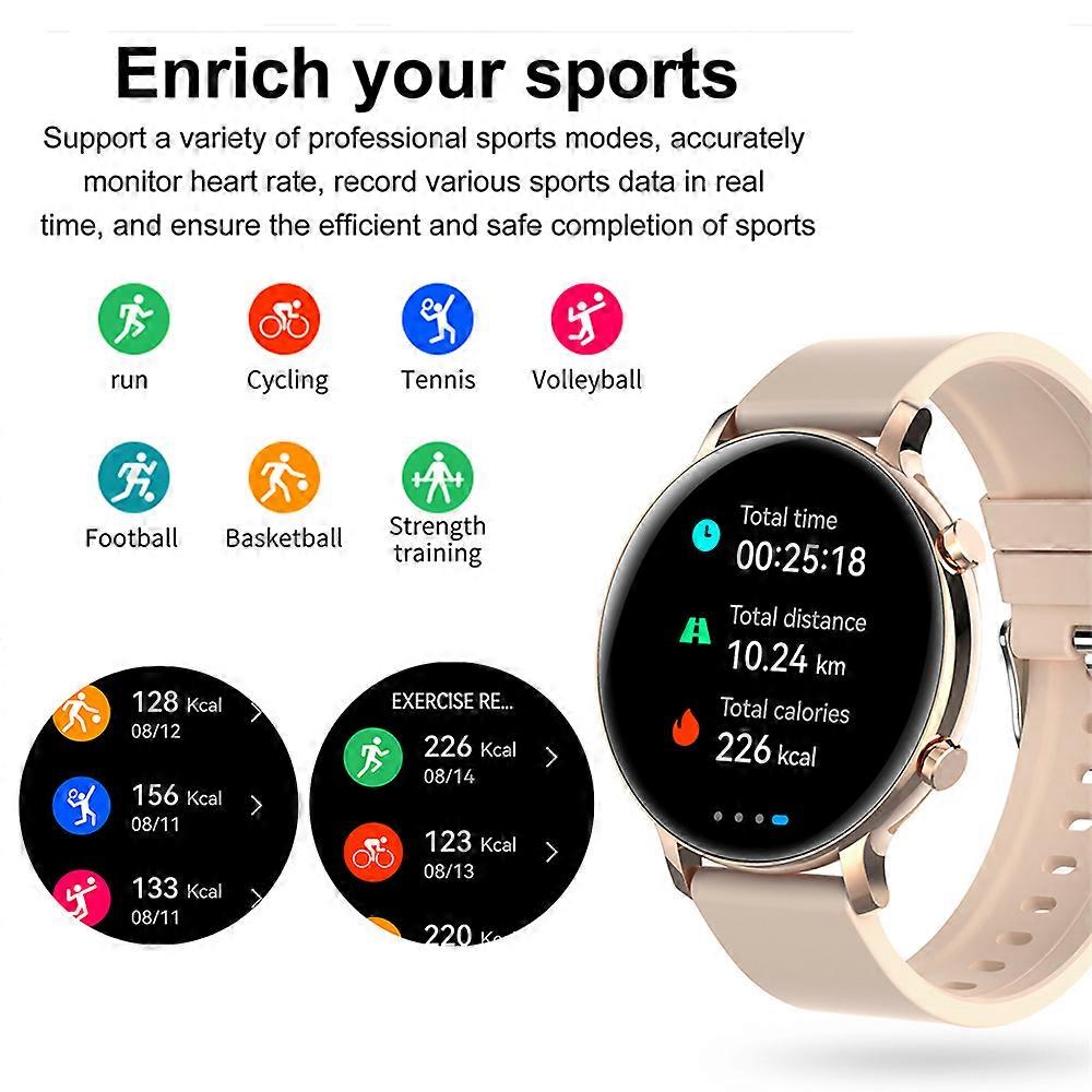 HW36 1.28 Inch Smartwatch IP67 Waterproof Fitness Tracker with BT5.0 for Android/iOS
