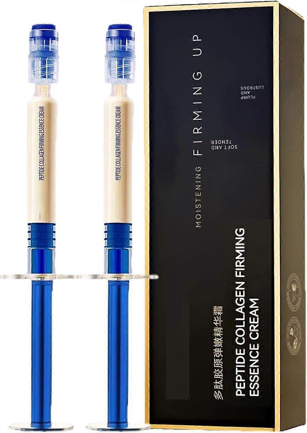 Micro-Molecular Collagen Anti-Wrinkle Lotion, Peptide Collagen Firming Essence Cream, Moistening Firming Up Skin, Anti-Wrinkle Elastic and Firm (2pcs)
