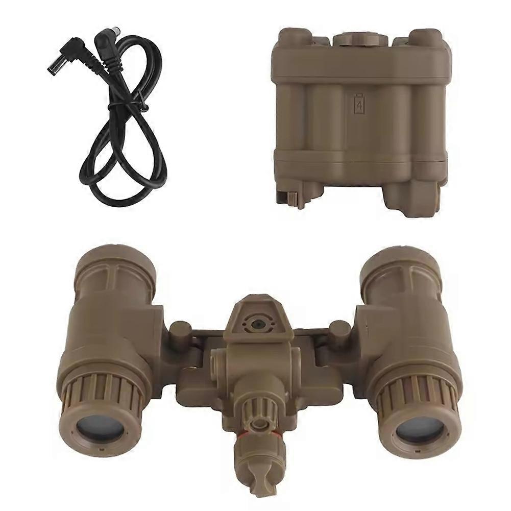 An/PVS31 Dual-Tube Binocular Night Vision Goggles Dummy Props Helmet Accessories Model for Cosplay Tan