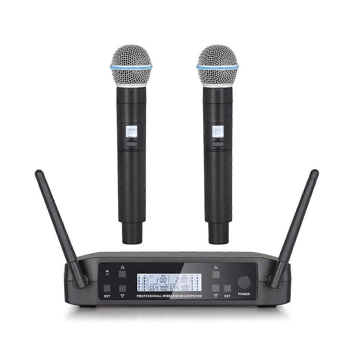 Wireless Microphone GLXD4 Professional UHF System Handheld Mic for Stage Speech Wedding Show Band P