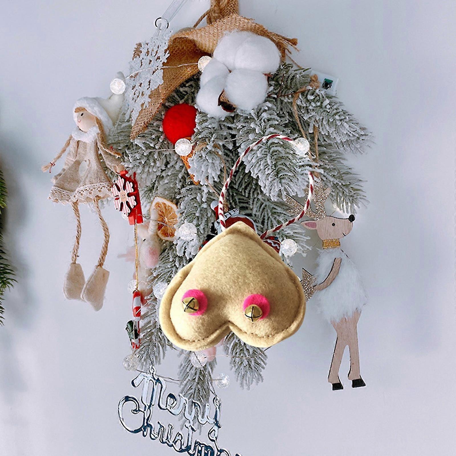 Creative Diy Felt Christmas Tree 4pcs Ornaments Xmas Hand Craft Decorations For Kids