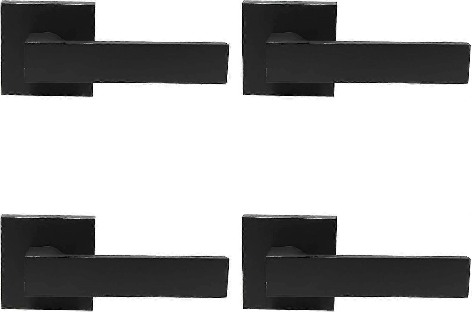 2025 Latest Model 4 Pack| Dummy Door Handles in Matte Black, Non-Turning