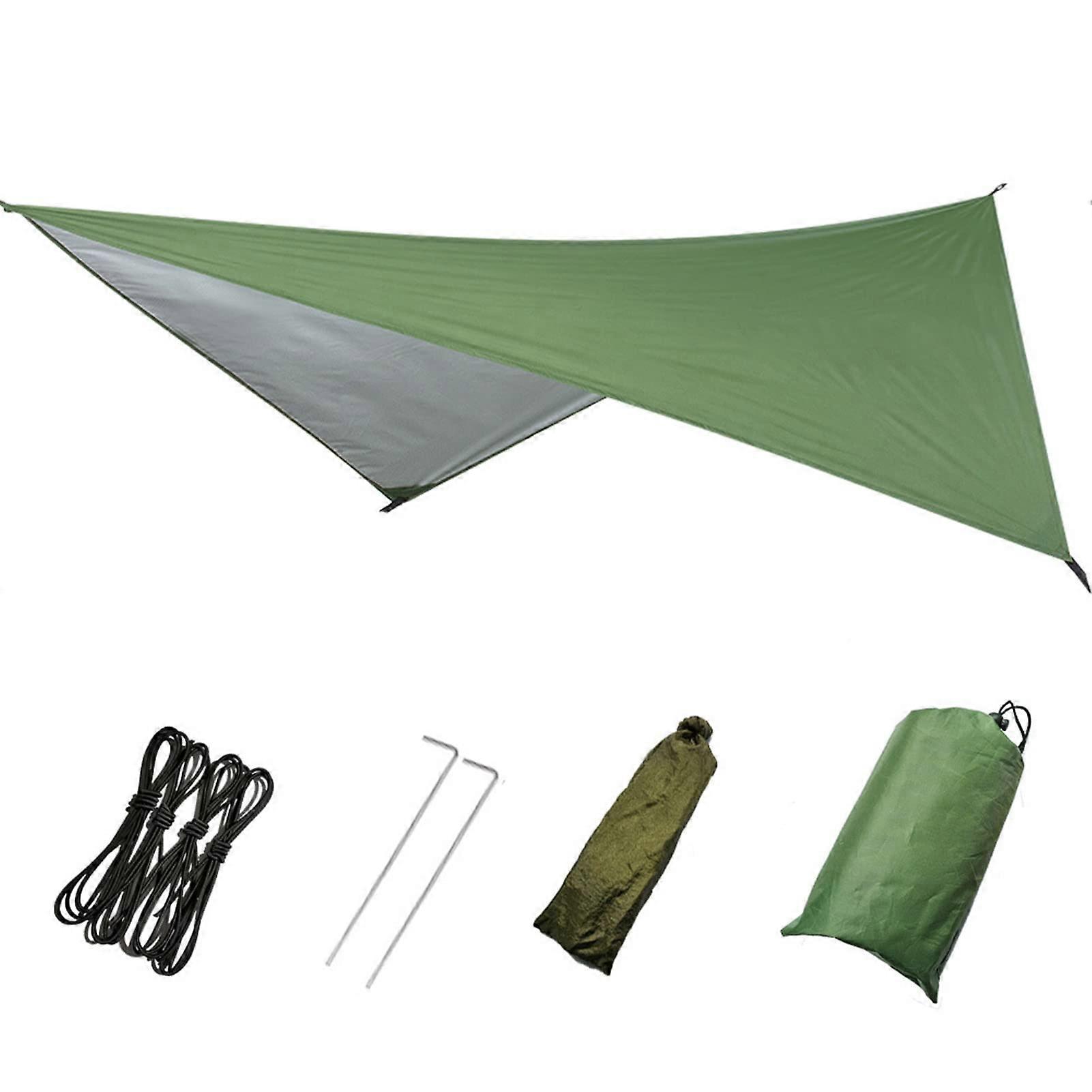 Multifunctional Sunscreen Camping Beach Shade Tent Terylene Velarium Hammock Sun Rain Dampproof Floor Compact Portable