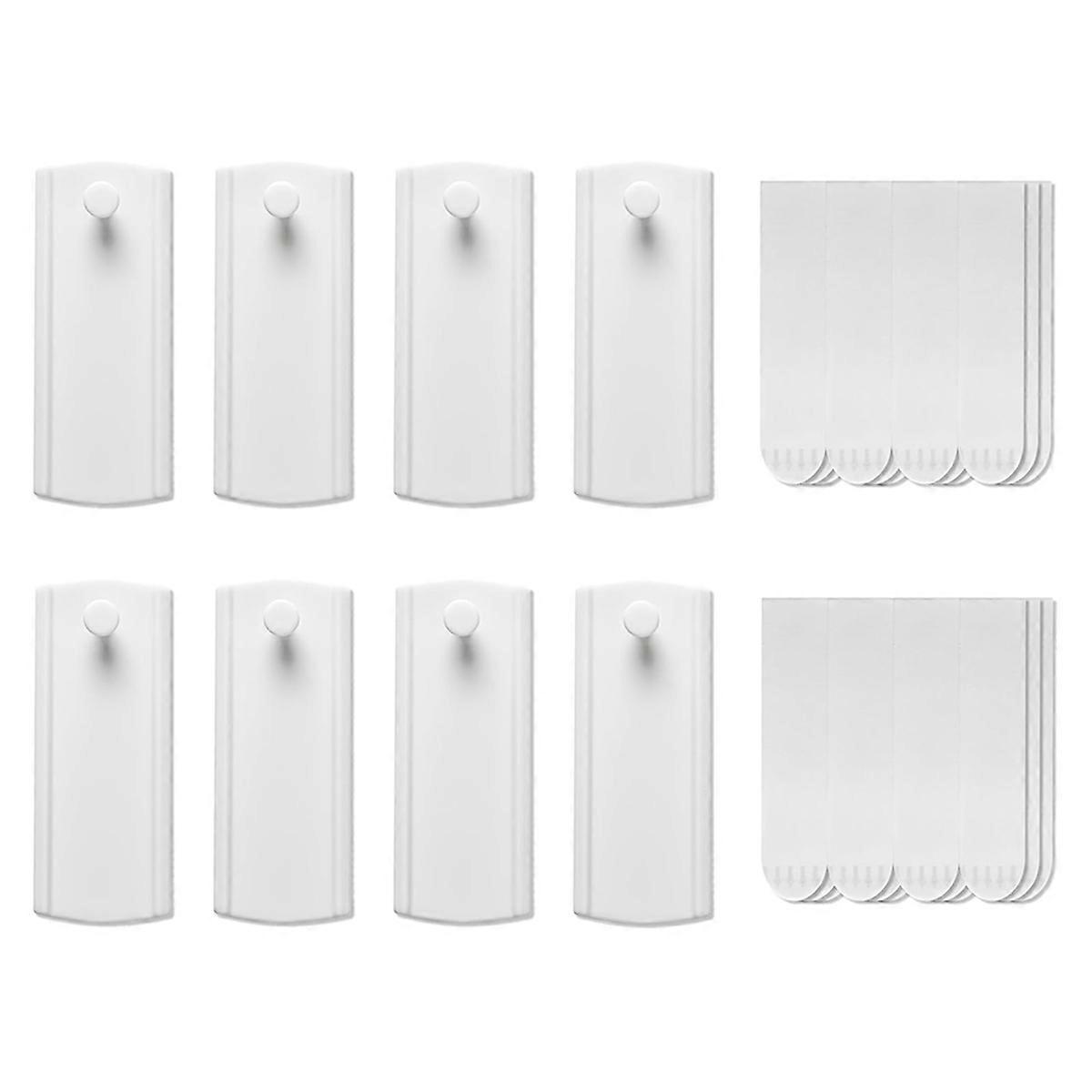 Large Universal Frame Hanger, 8 Picture Hangers, 24 Large Removable Adhesive Strips, Damage Free Picture Hanging Hooks