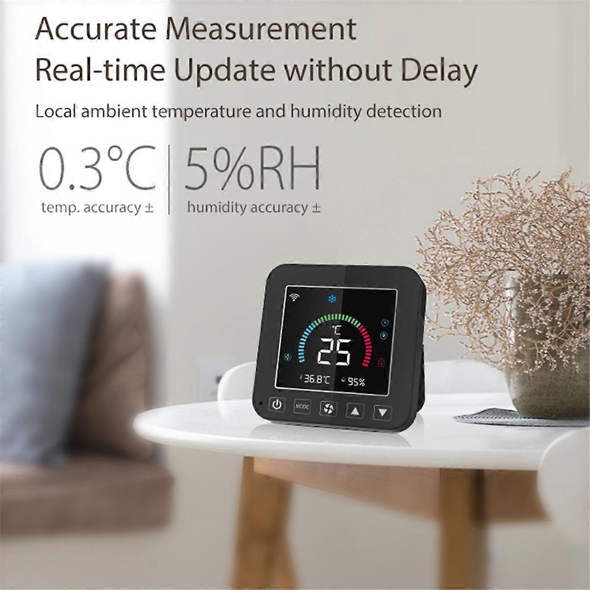 Tuya WiFi Air Conditioner Thermostat IR Temperature Humidity Infrared Controller LCD Touch Screen for Home 